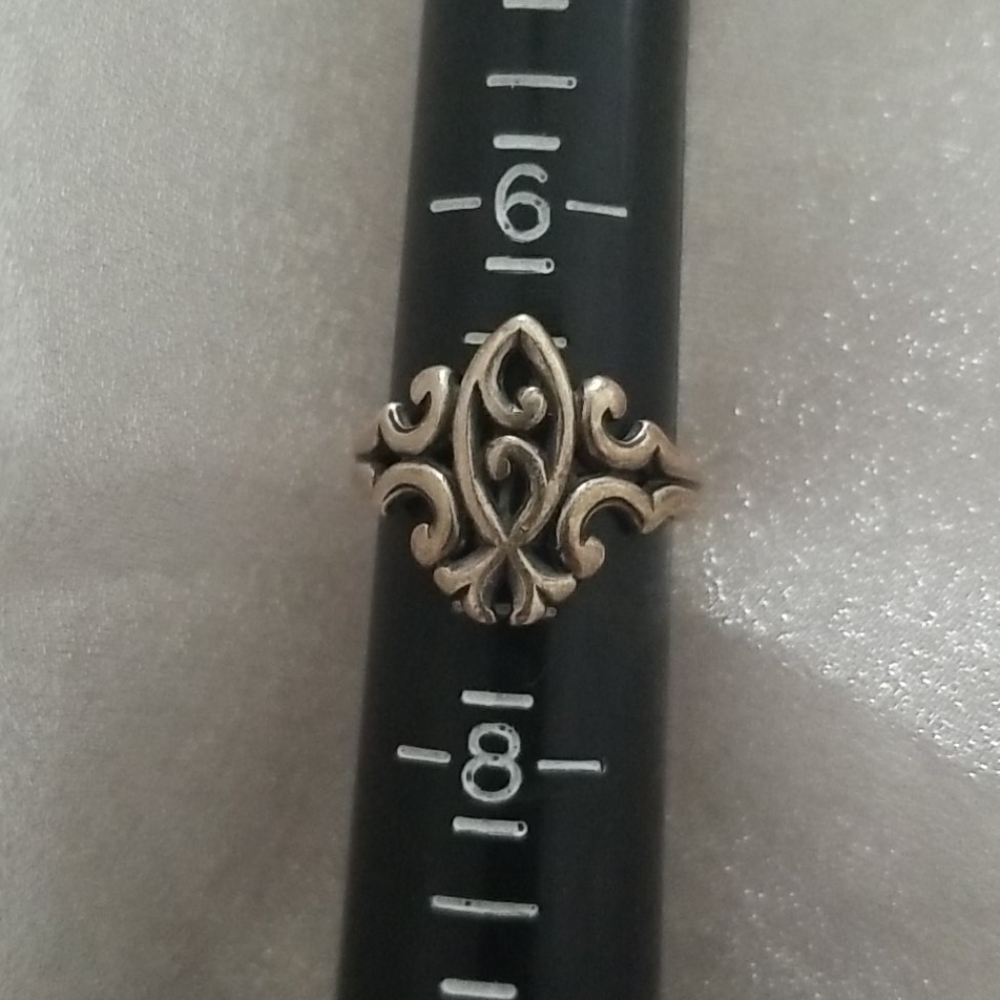 James Avery Sterling Silver Scrolled Ichthus Ring